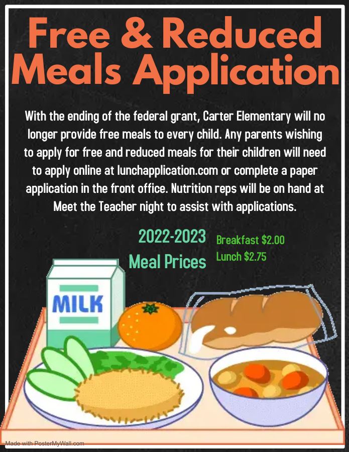  Free and Reduced Meals Application
